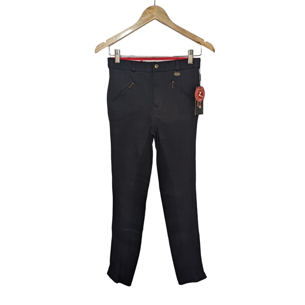 Horze Children Black Narrow Fit Breech Pants Size XXL